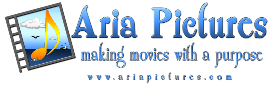 Aria Pictures filmstrip logo.